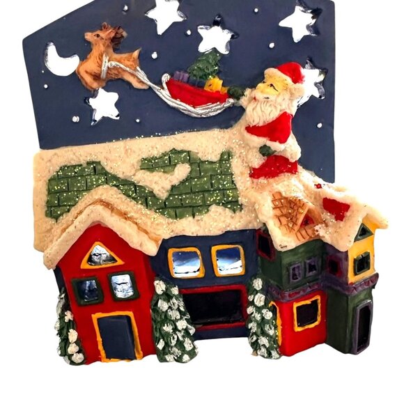 VTG Gift Collection Candle Holder New Christmas Rudolph Reindeer Santa C… - Picture 1 of 11